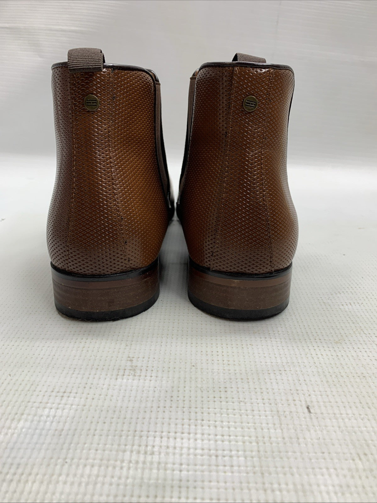 Tommy Hilfiger Men's Sesame Chelsea Dress Boots Brown Size 9M Dark Natural 120