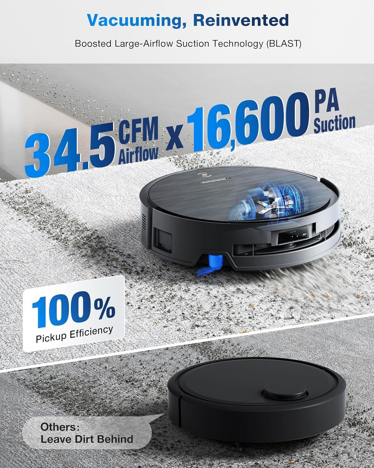 ECOVACS DEEBOT X9 PRO Omni Robot Vacuum and Mop, 16,600Pa Suction, OZMO Roller