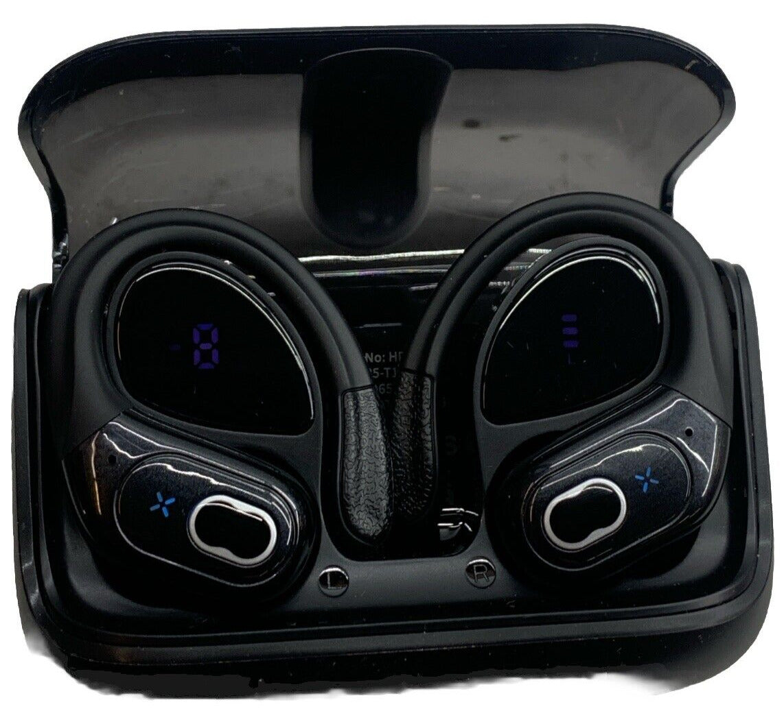 APTKDOE True Wireless Earbuds HD65 Black 15h Playtime Hi-fi Running Spo Earphone