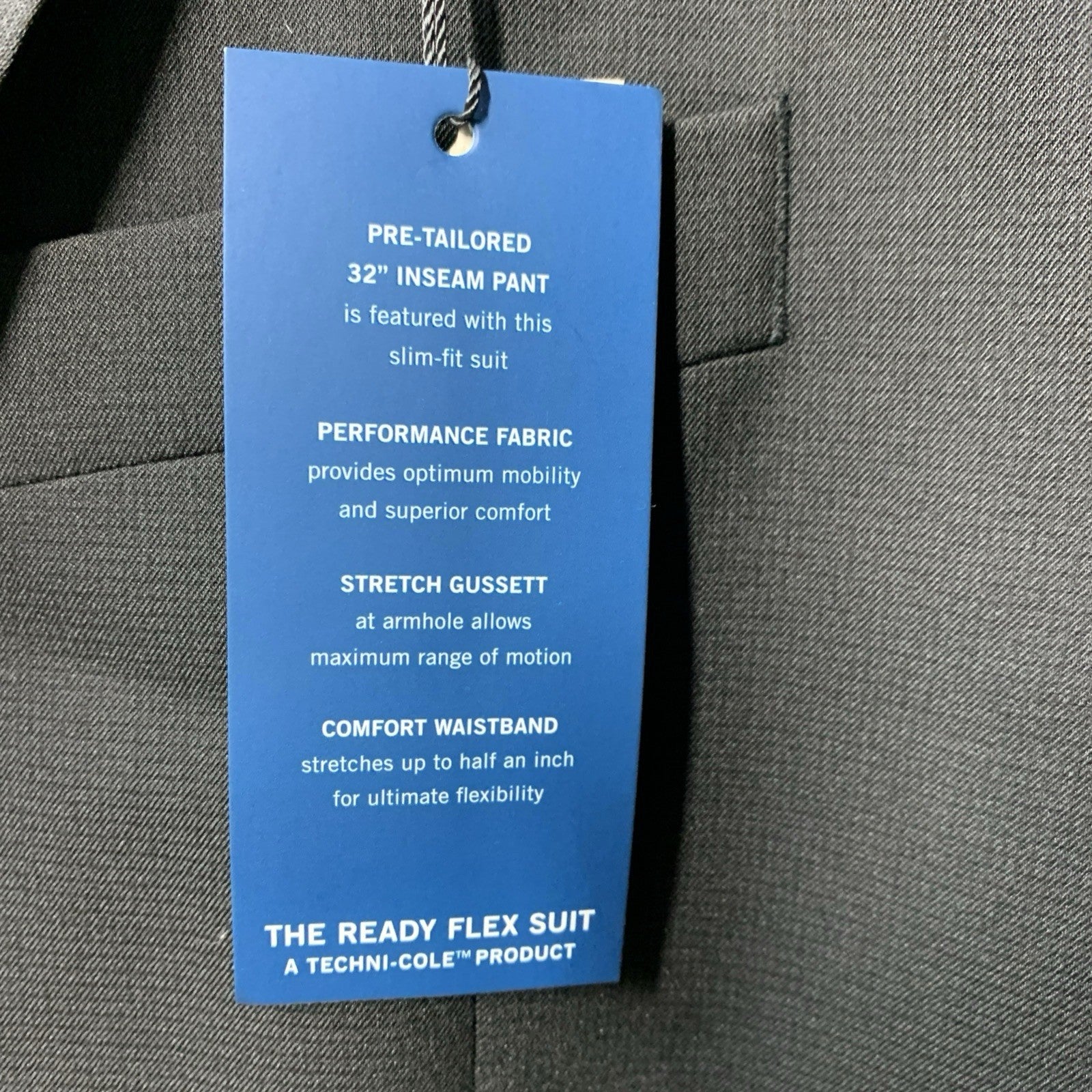 Kenneth Techni-Cole Reaction Men's Ready Flex Jacket 46L 40W 29454006-006 Black