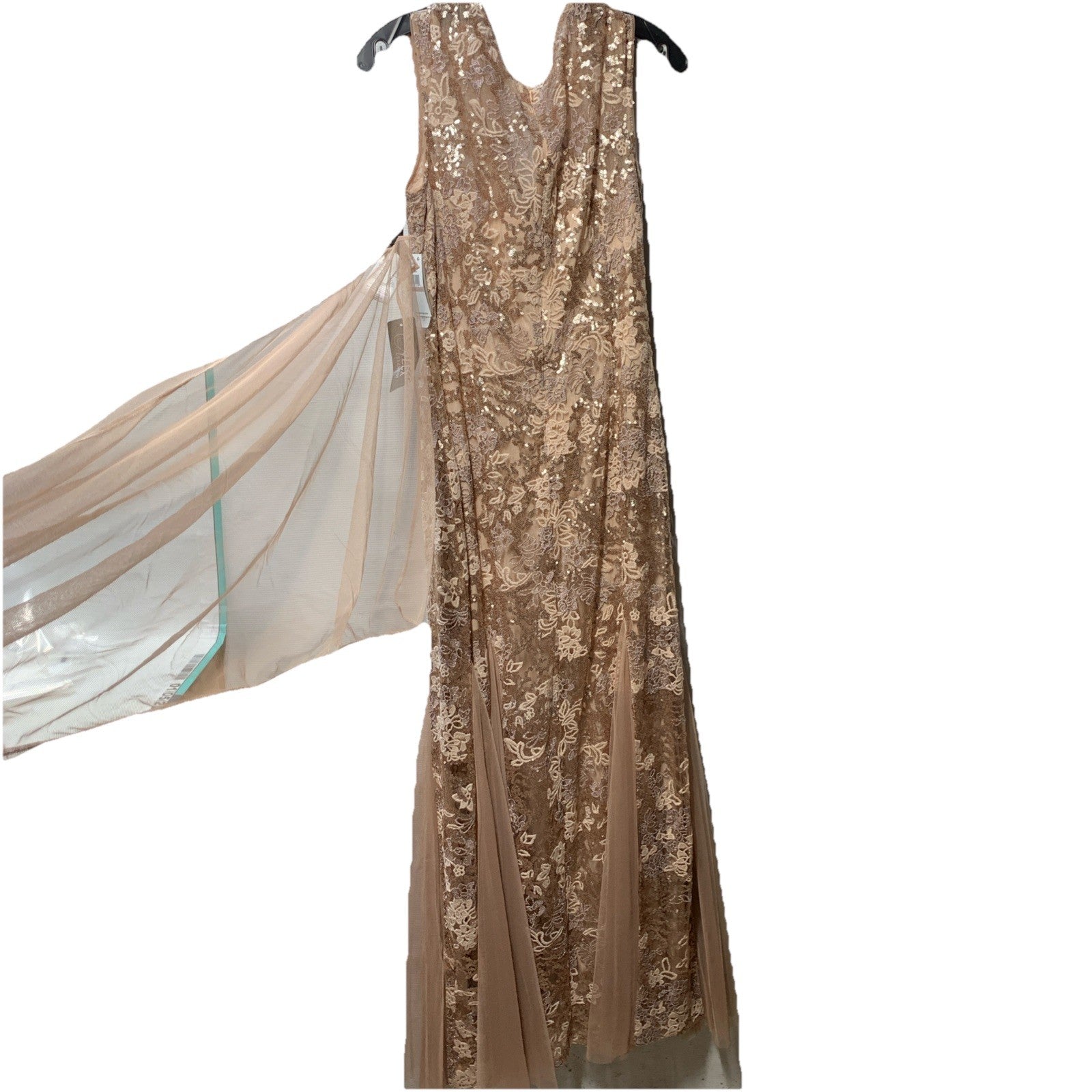 Alex Evenings Womens Long Fit and Flare Dress Godet Detail Size 12 Party/Coctail