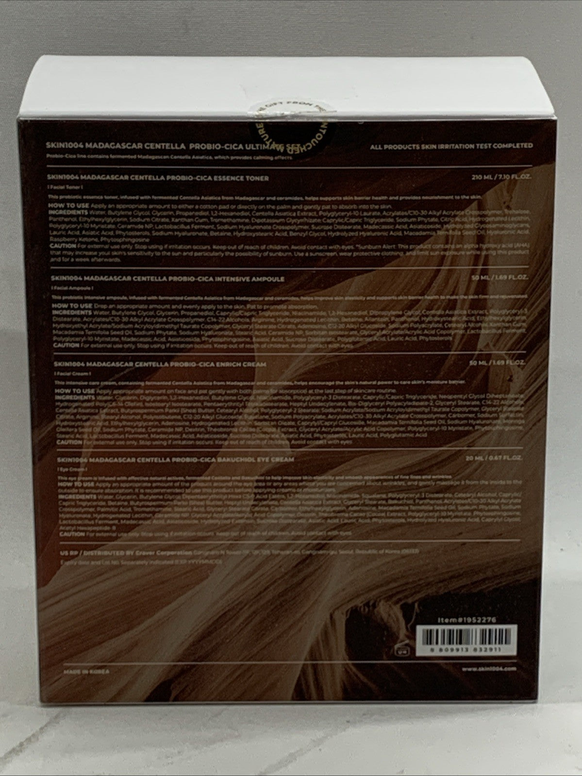 SKIN1004 Madagascar Centella Ampoule Skin 1004 Set Toner Eye Cream Probio Cica