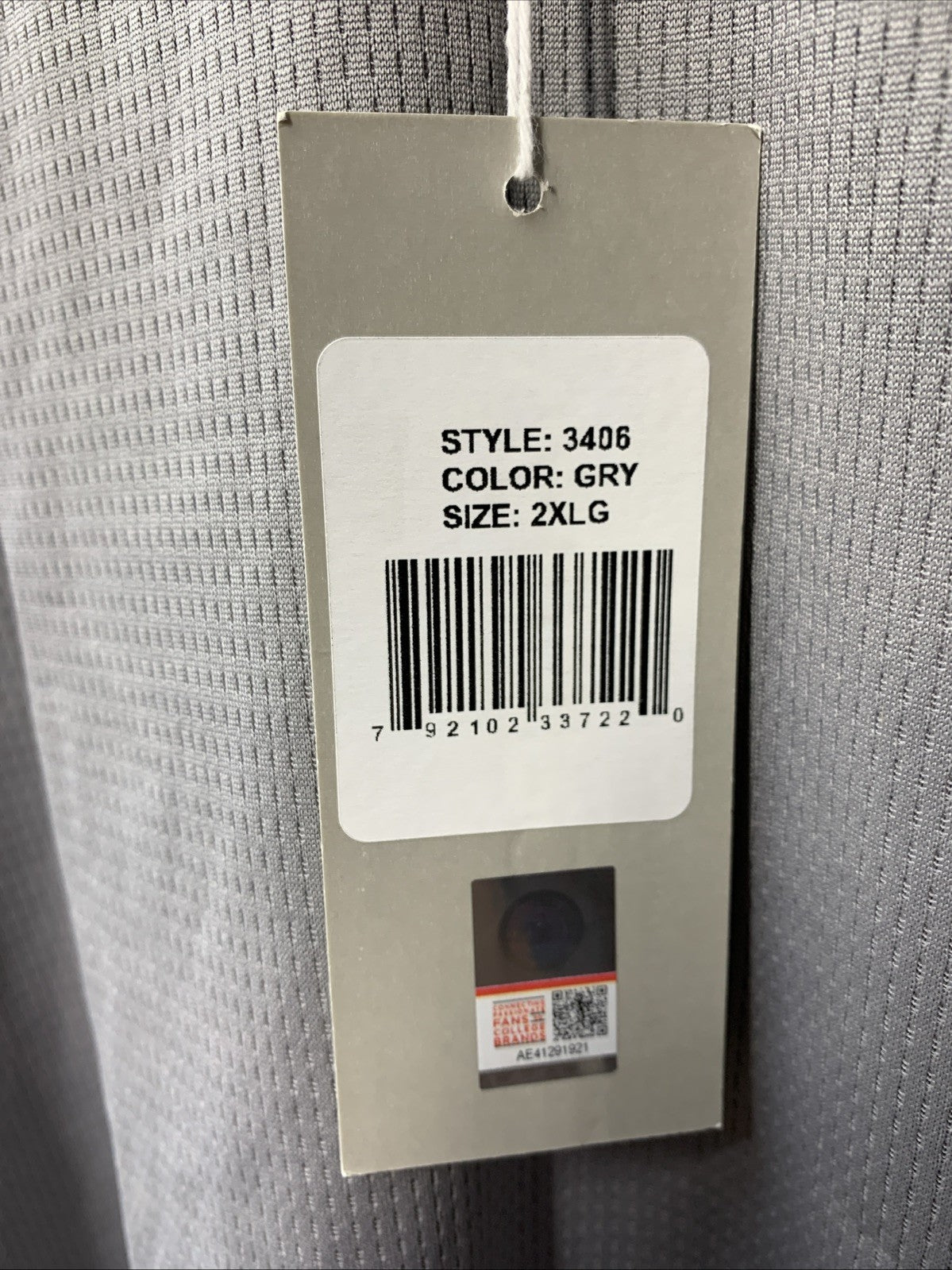 Womens Standard Collegiate Micro Mesh Performance 1/4 Zip Pullover Size 2XL 3406