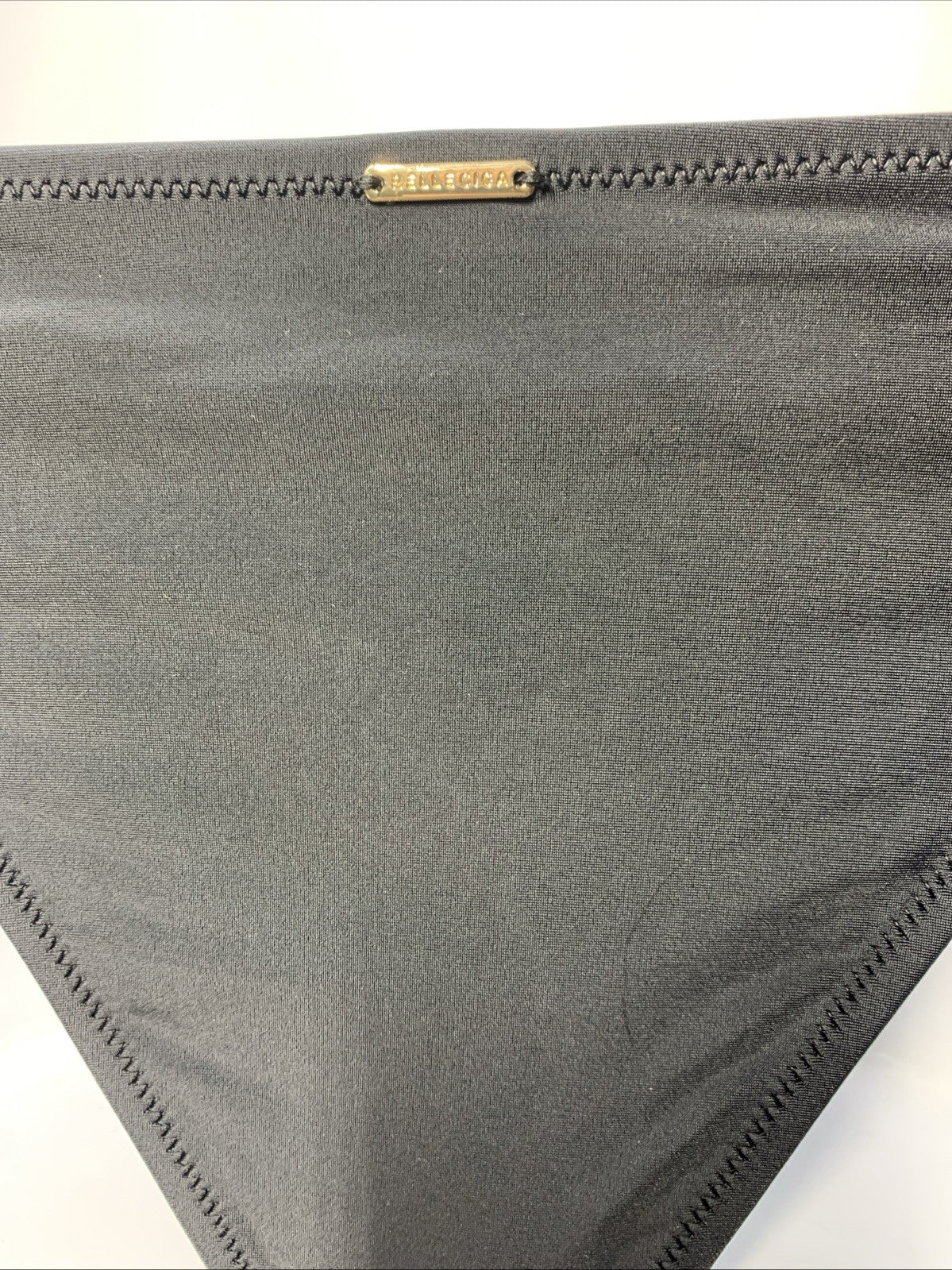 RELLECIGA Women's Triangle Bikini Set Black Small 2 Piece Swimwear Drawstring