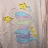 Aelfric Eden Women's Pink Yarn Threaded Dinosaur Sweater Size XS Long Sleeve