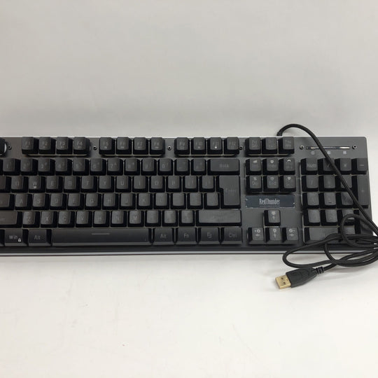 RedThunder K10 Black LED Backlit Gaming Keyboard And Mouse \Black Combo