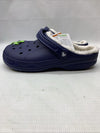 Crocs Mens Ralen Lined Clog Comfy Nautical Navy Blue Oatmeal Size 12 Slip-on