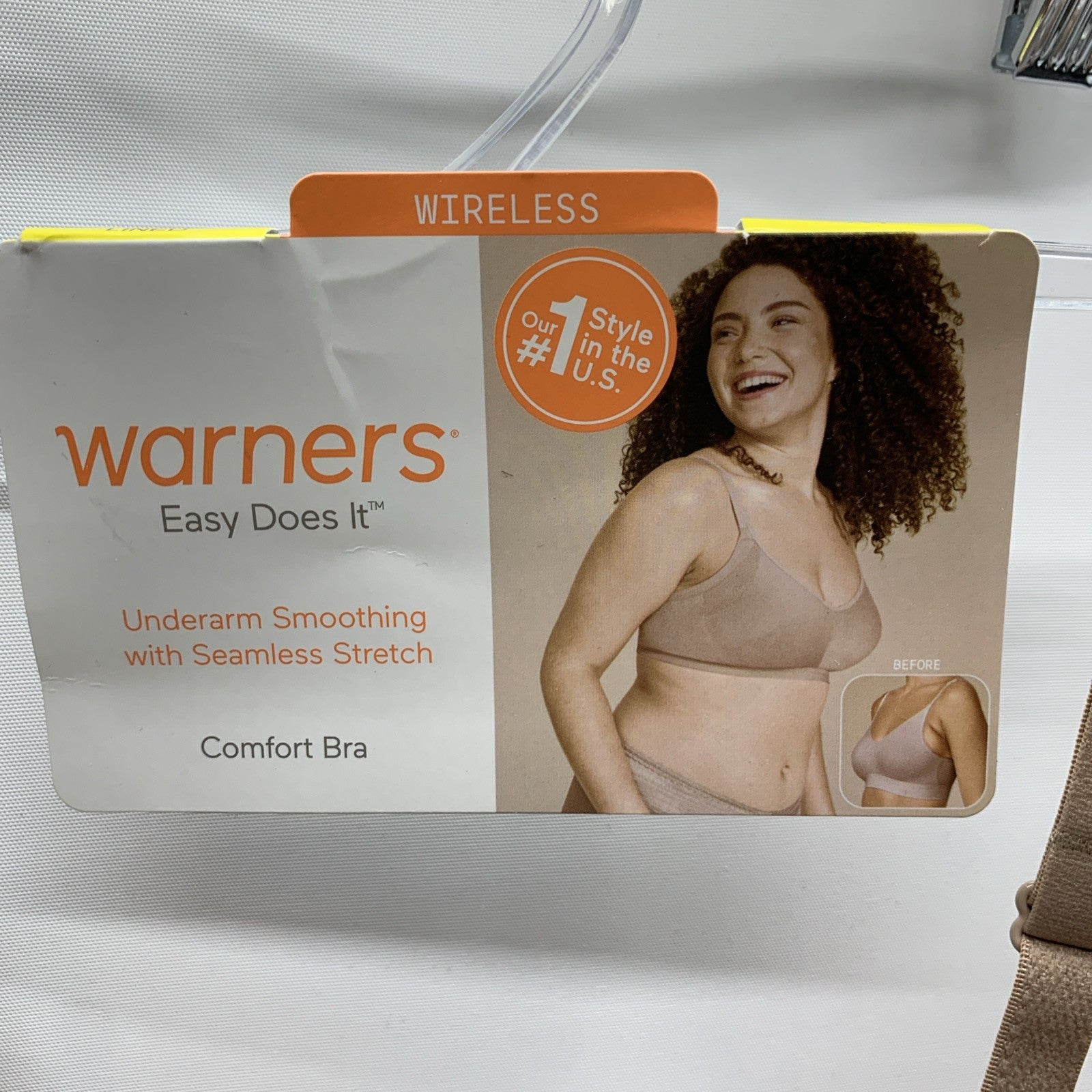 Warner's Women's Easy Does It Underarm-smoothing Comfort Bra Almond Size Medium