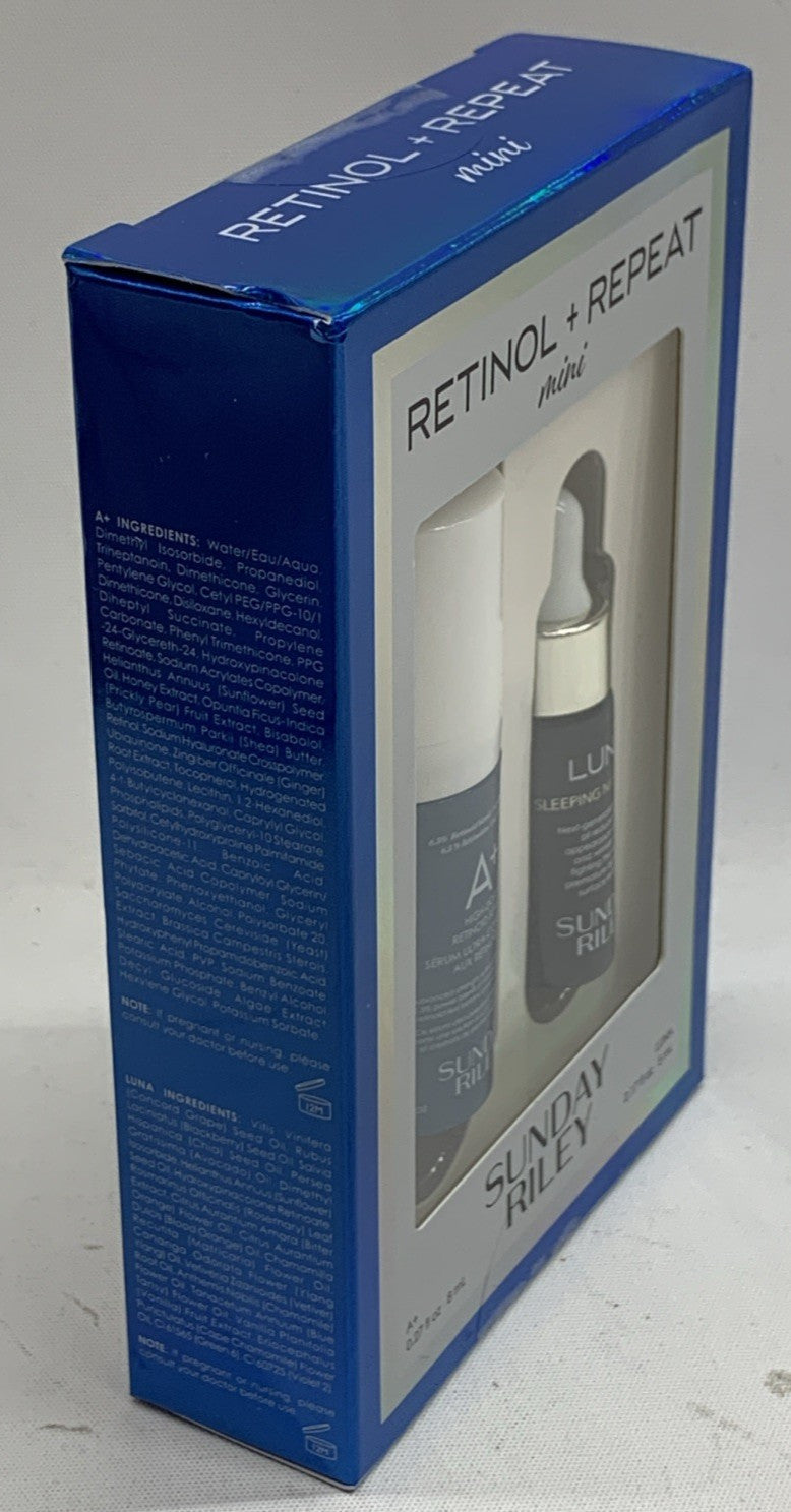 Sunday Riley Mini Retinol & Repeat Kit  Retinoid Serum & Luna Sleeping Night Oil