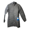 Columbia Powder Lite Mid Hooded Omni-Heat Jacket Sliver Long Puffer Coat Size XS