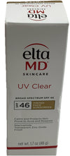 EltaMD UV Clear Tinted Broad-Spectrum SPF 46 Lightweight Oil-free Sunscreen 48g
