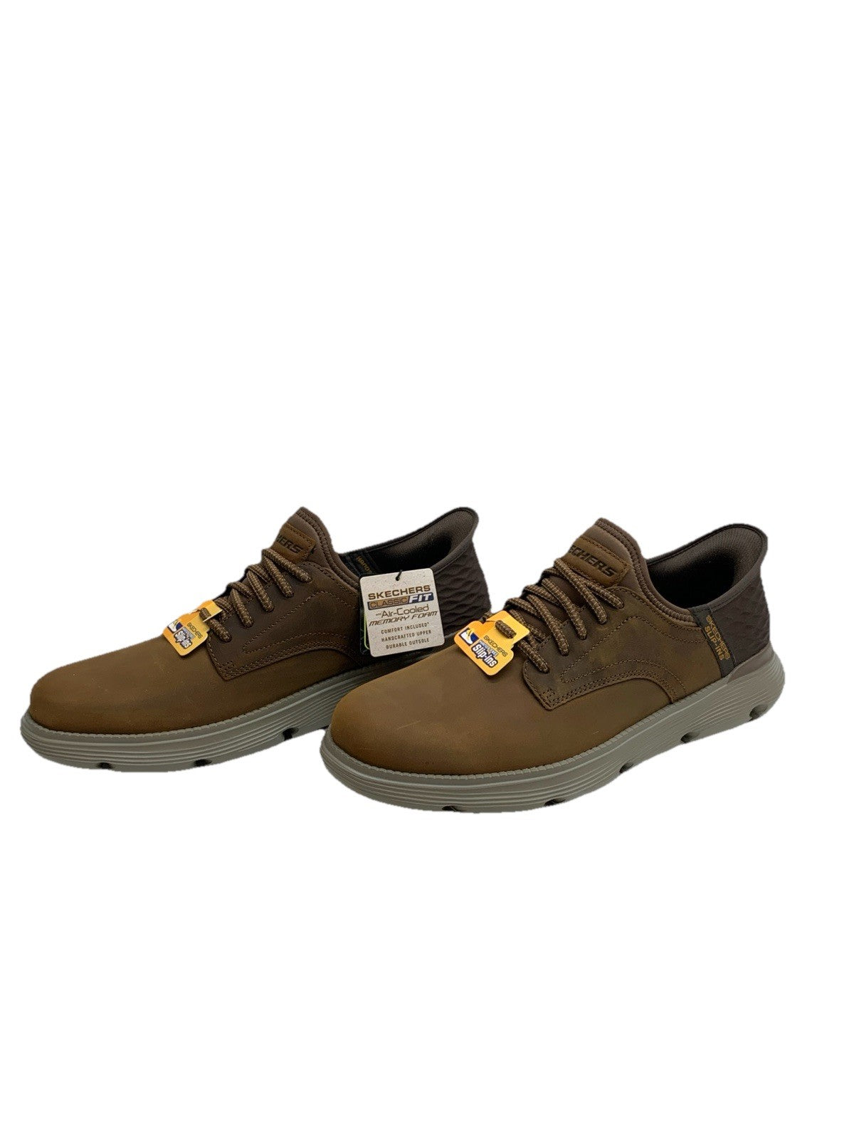 Skechers Men Shoes Garza Gervin Hands Free Slip-in Dark Brown 205046/CDB Size 11
