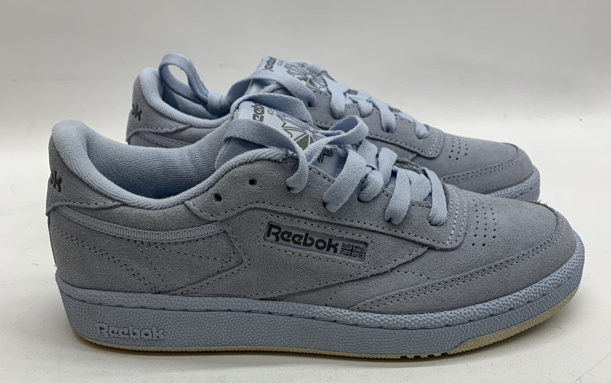 Reebok Men's Club C 85 Suede Pale Blue Sole 100074166 Men's Size 5 Lace-up Shoes