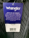 Wrangler Men's Sport Western Dobby Stripe Snap Long Sleeve Shirt Large Black