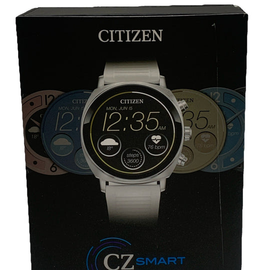 Citizen CZ MX1000-28X Smart Touchscreen Smart Watch Digital Display 41MM White