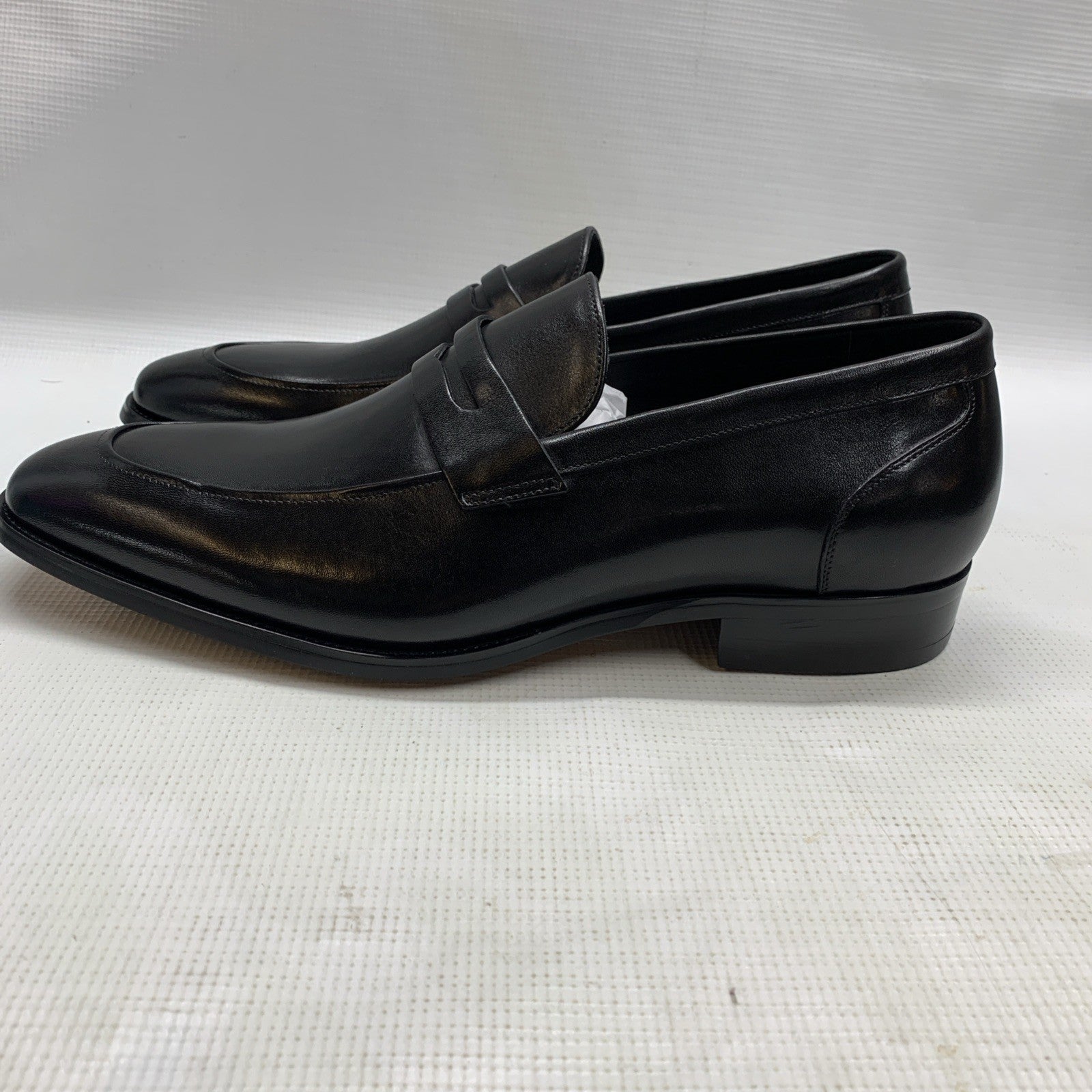 GIFENNSE Men's Dress Shoes Slip-On Loafers Formal Leather Shoes Size 13 Black