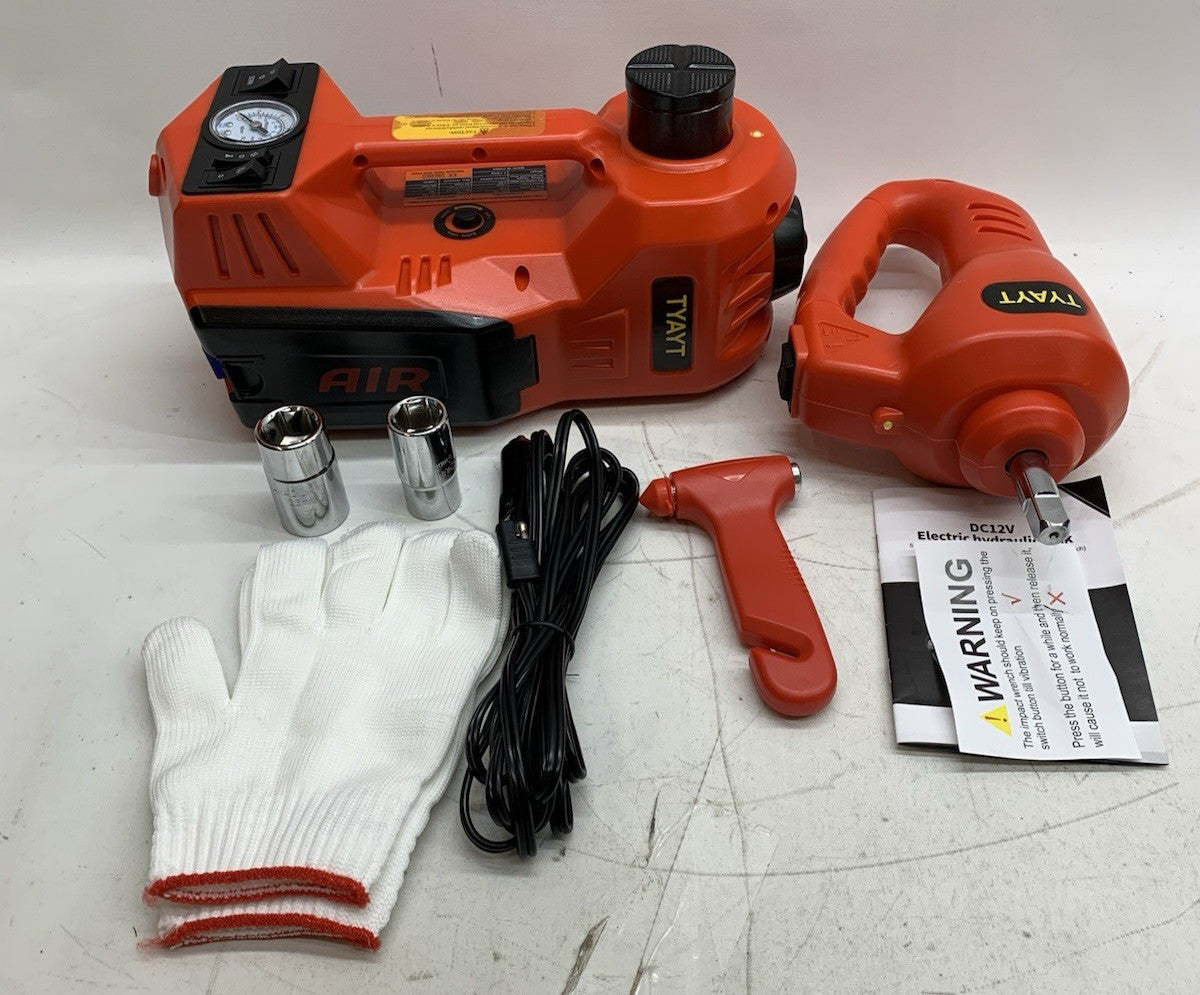5-IN-1 Car Repair Tool Kit for Vehicle, Electric Hydraulic Jack Auto Repair Tool