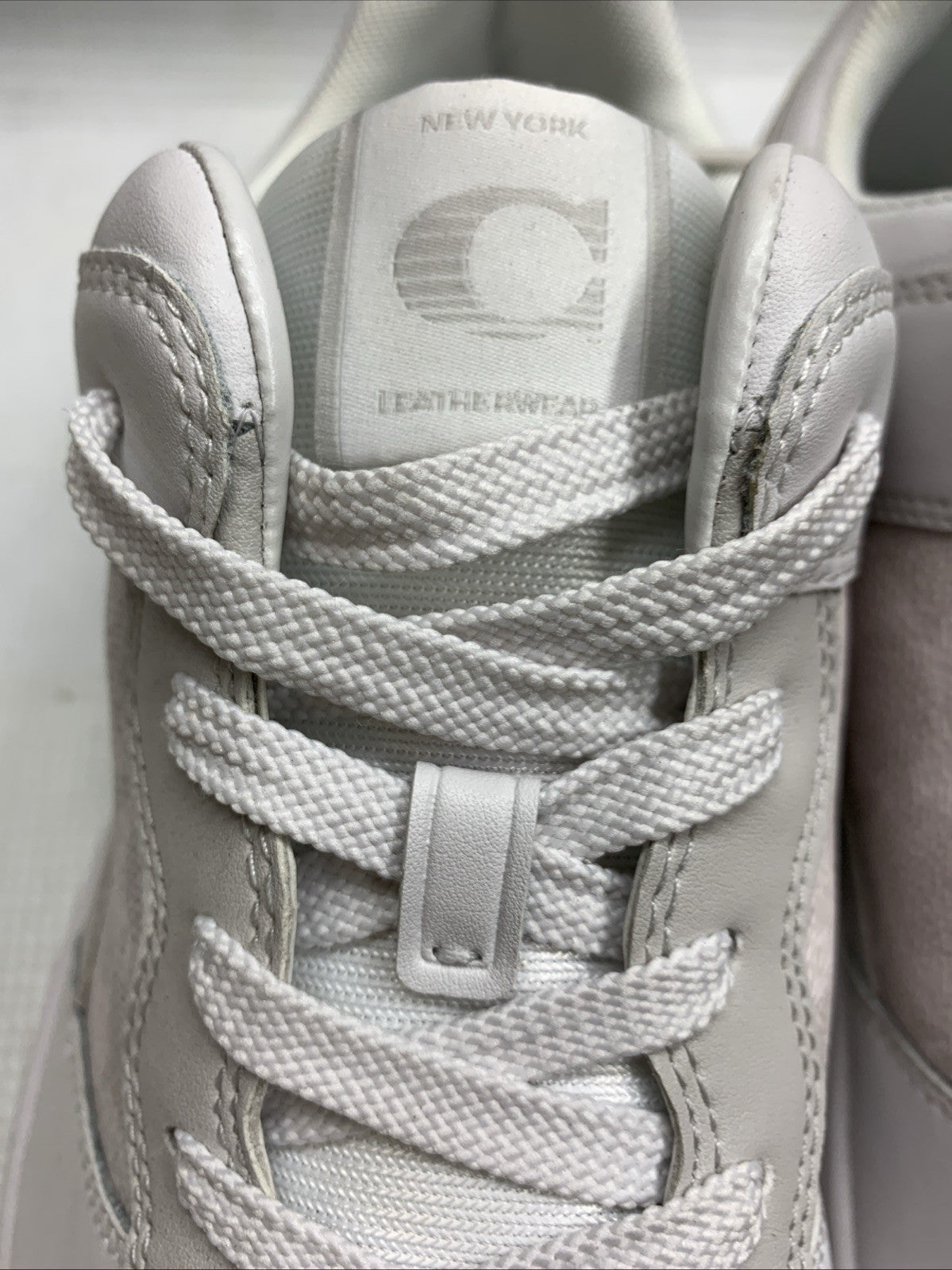COACH Women’s C201 CR937 Sneakers 11.5D Optic White Lace-up Shoes for Walking