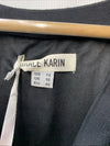 Black women's sleeveless sequin cardigan with V-neck by Grace Karin, size 14, featuring sparkly sequins and a stylish fit
