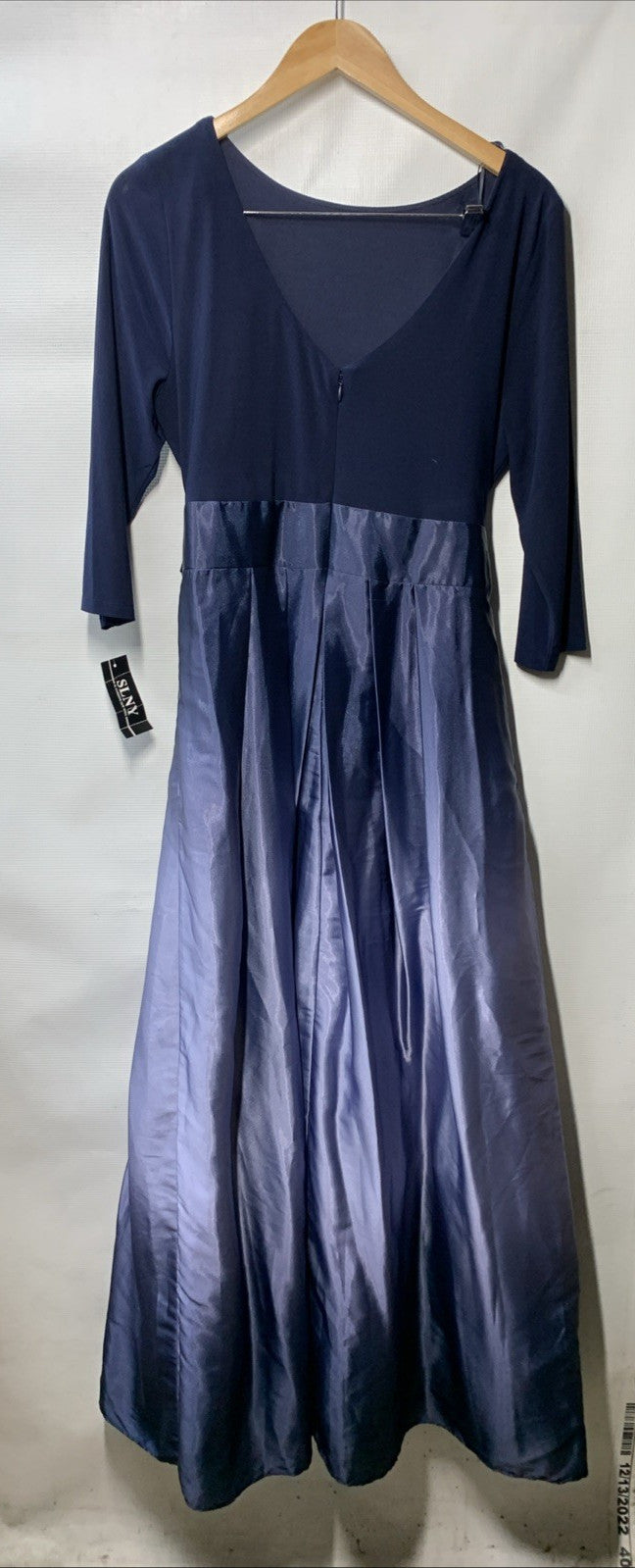 S.L. Fashions Long Satin Mother of The Bride Dress Formal Party Gown Size 12P