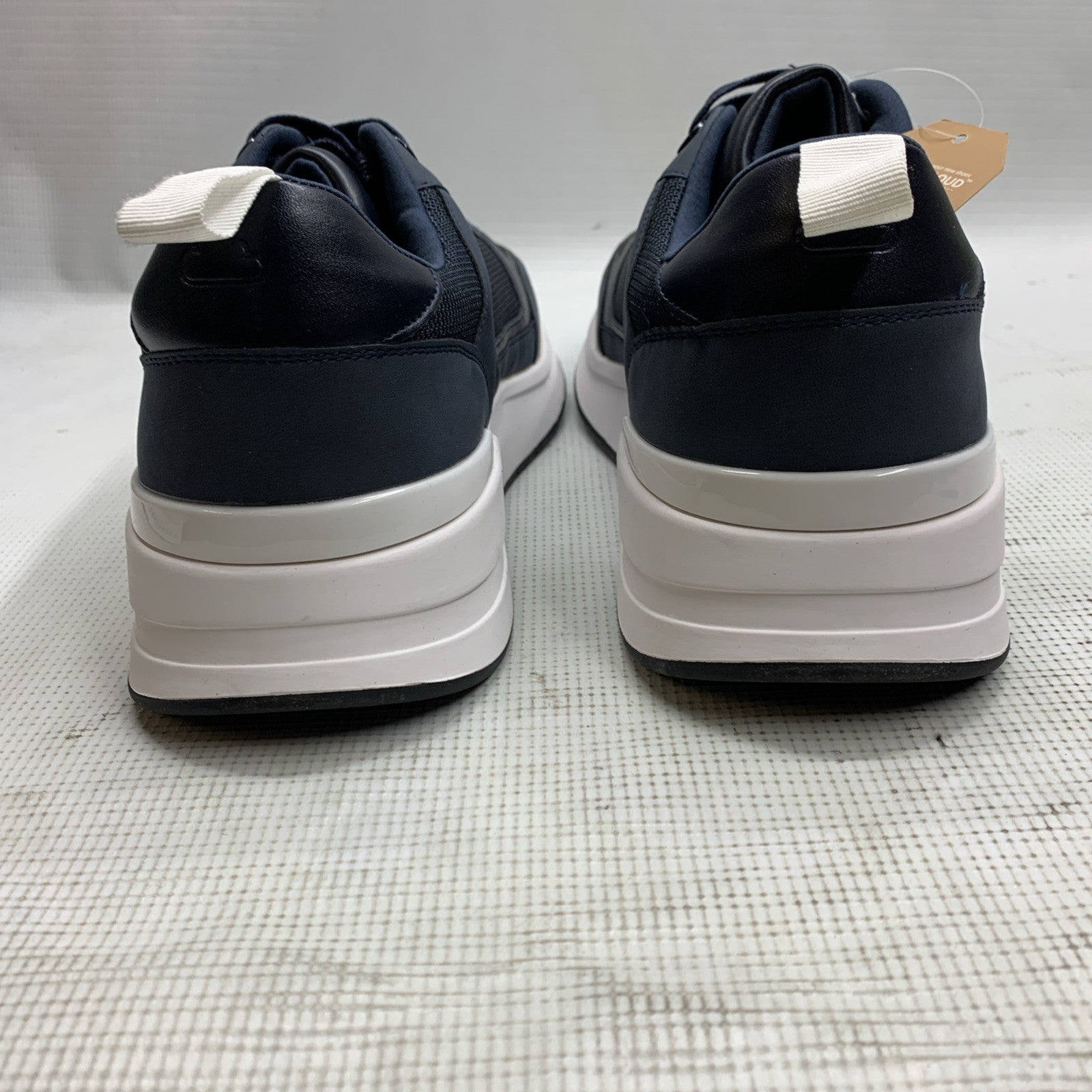 Project Cloud Men Shoe Kurt.A Navy/White Size 12 Lace-up Walking Sneaker Casual