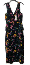 Guess Midnight Fields Women Maxi Dress Size 14 Floral Print Sleeveless V-neck