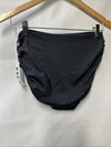 Anne Cole Convertible High Waist Shirred Swim Bottom Black L143057 Womens Size S