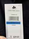 Calvin Klein Boys' Short Sleeve Woven Button-up Collared Shirt Size 18/20 Black