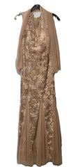 Alex Evenings Womens Long Fit and Flare Dress Godet Detail Size 12 Party/Coctail