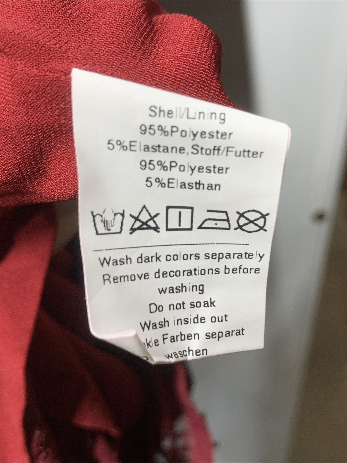 GRACE KARIN Women's Sequin Mother of The Bride Formal Wedding Dress Size 16 Red