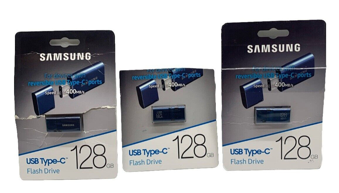 Samsung MUF-128DA/AM Usb 128g|samsung Muf-128da/am Flash Drive Type C Lot Of 3