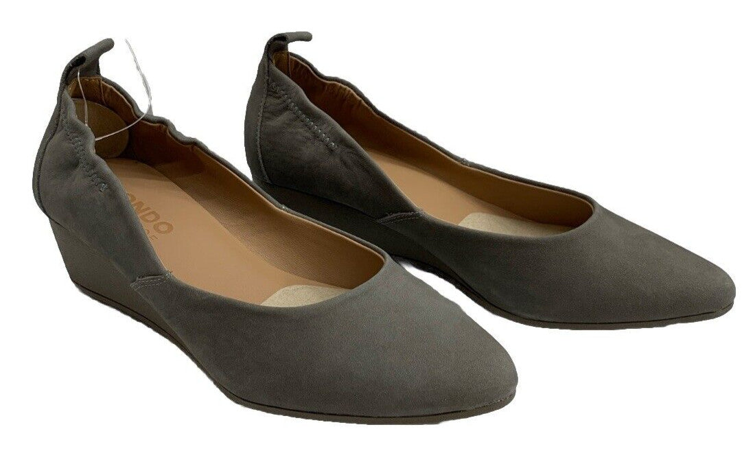 Blondo Womens Fallen Rock Etta Waterproof Wedge Pump Shoe 6M Pull-On Casual Gray