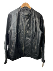 Levi's Women's Faux Leather Motocross Racer Jacket Standard Black Size 1X