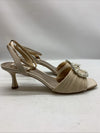 Badgley Mischka Women's Nimah Kitten Heel Sandal Heeled Nude Size 9 Open Toe