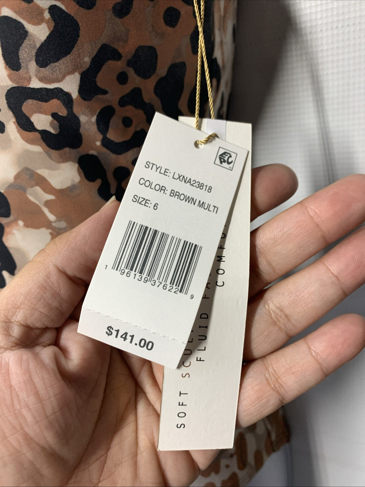 Beyond Control Women Brown Multi Mesh Animal-Print One-Shoulder One-Piece Size 6