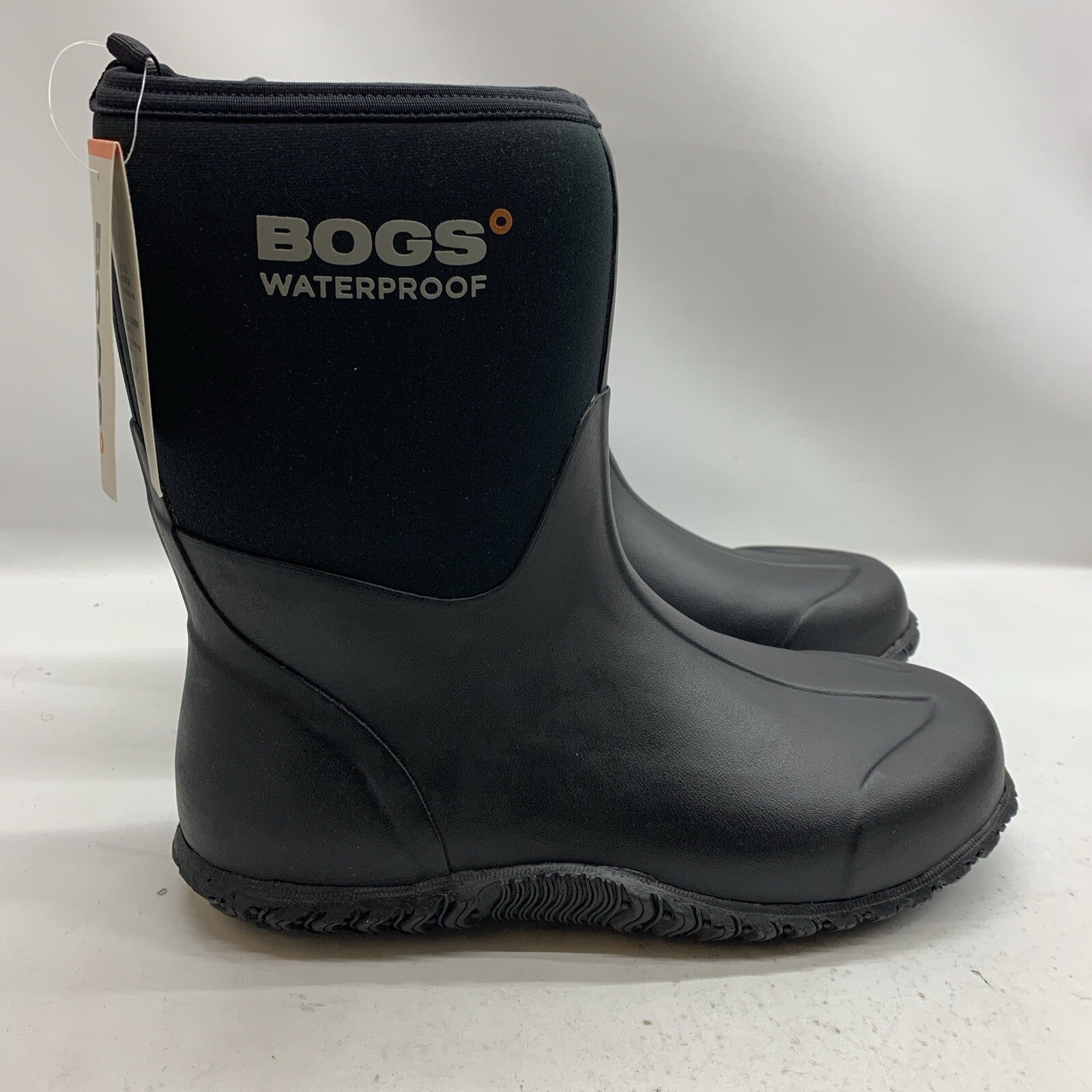 Bogs Men Classic Mid Waterproof Portage Rain Boots Black Size 14 Pull-on Classic