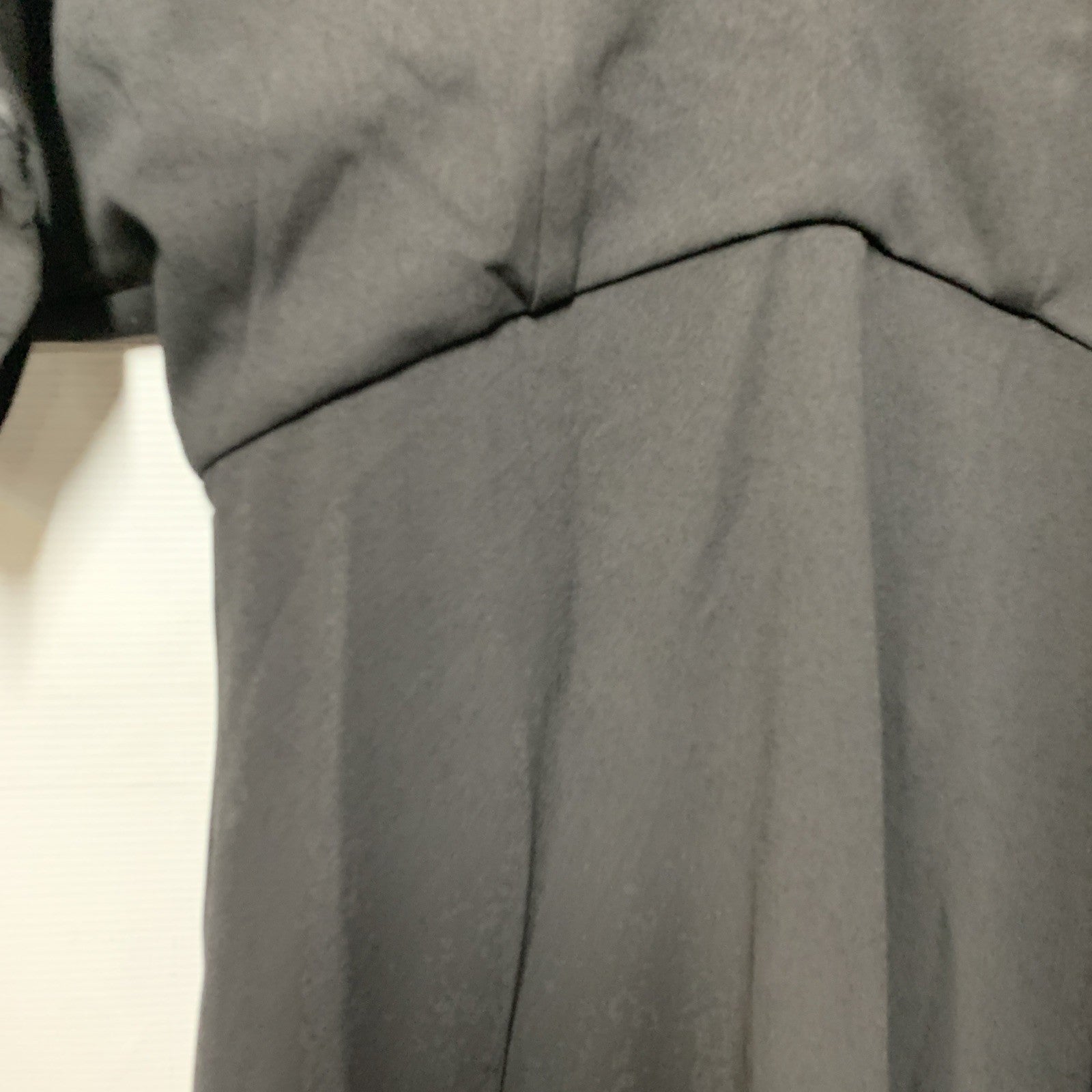 London Times Women's Black Midi Dress V-Neck Office Formal Short Sleeve Size 4