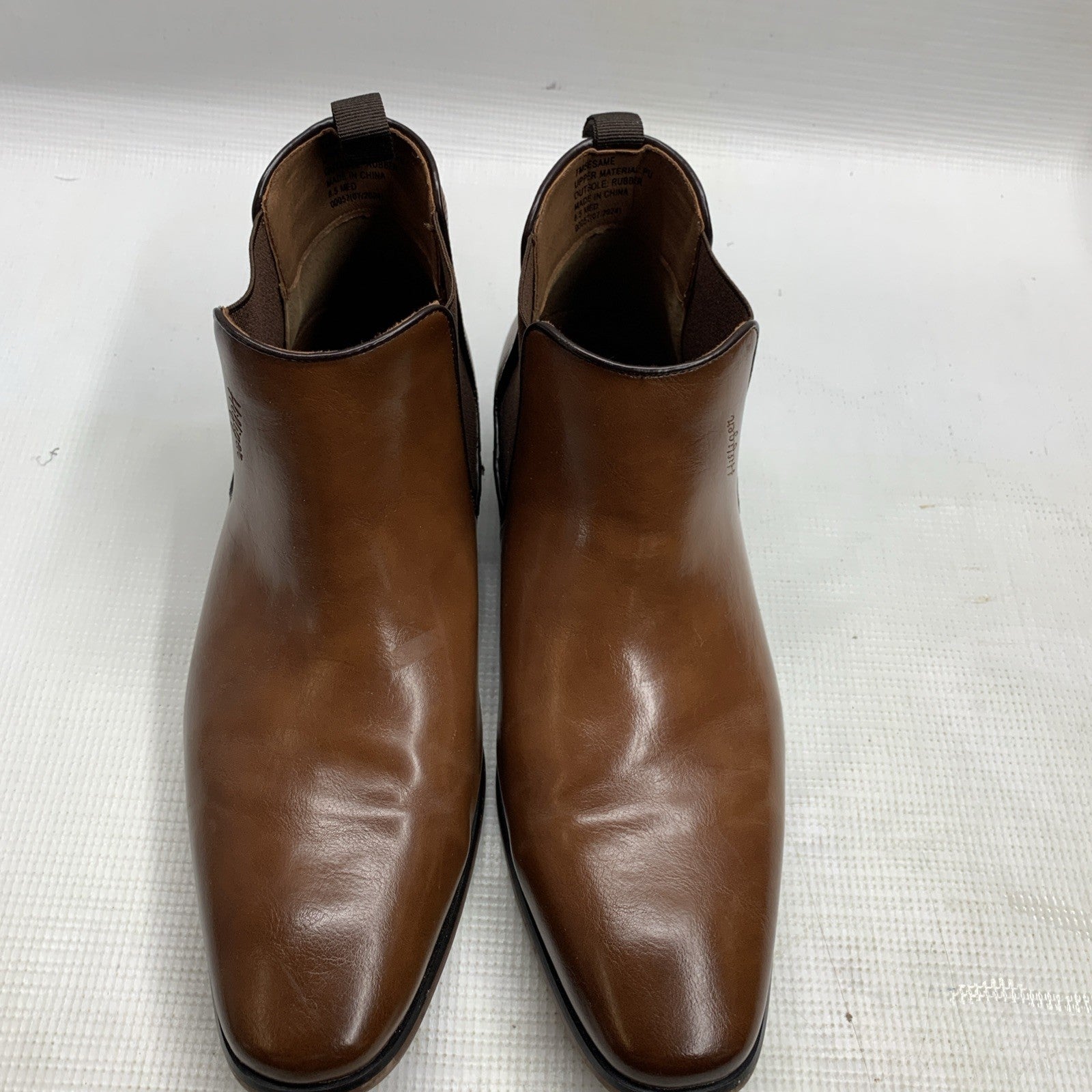 Tommy Hilfiger Men's Sesame Chelsea Dress Boots Brown Size 9M Dark Natural 120