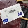 Decrum Womens Maroon Leather Jacket Real Lambskin Stylish Jacket Long Sleeve S