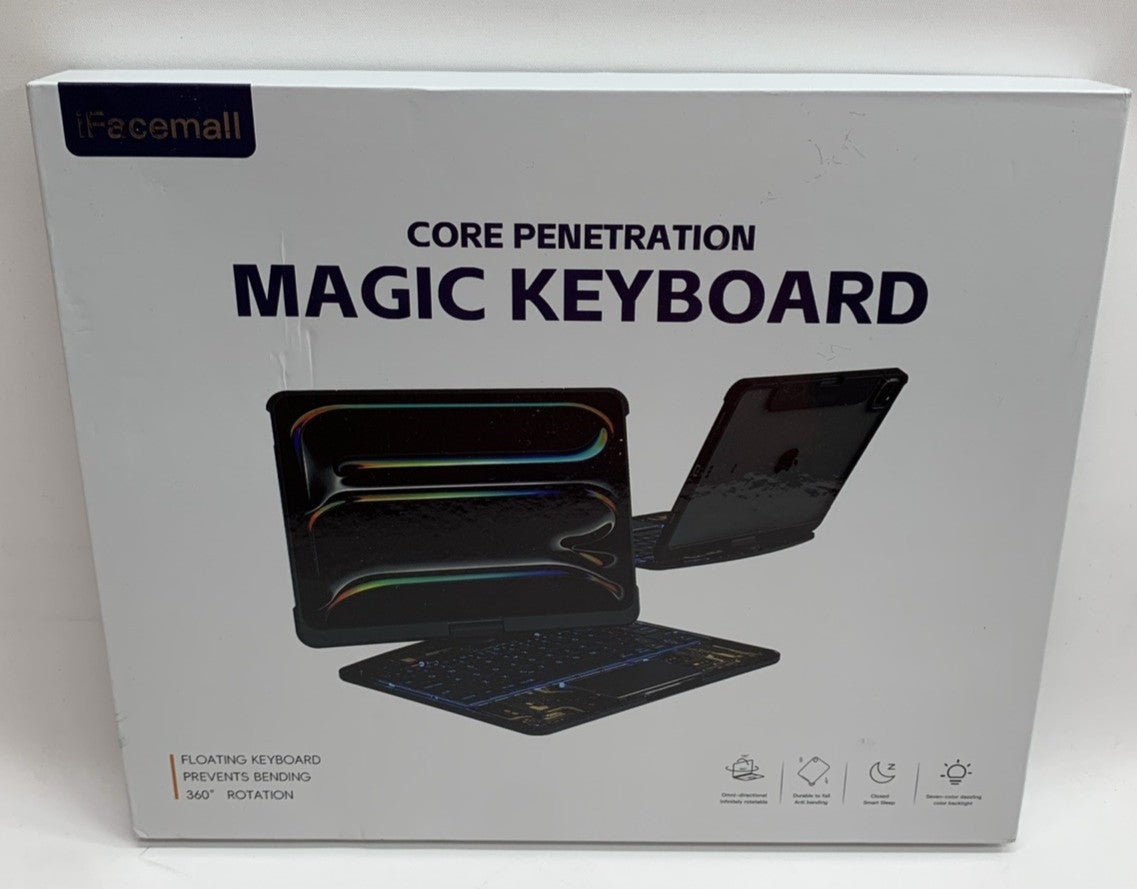 Transparent Case Magic Keyboard 360 Rotation with iPad Air 13-in/iPad Pro 12.9in