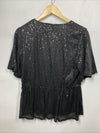 GRACE KARIN Sequin Tops for Women Short Sleeve Sparkly Dressy Tops Size Large