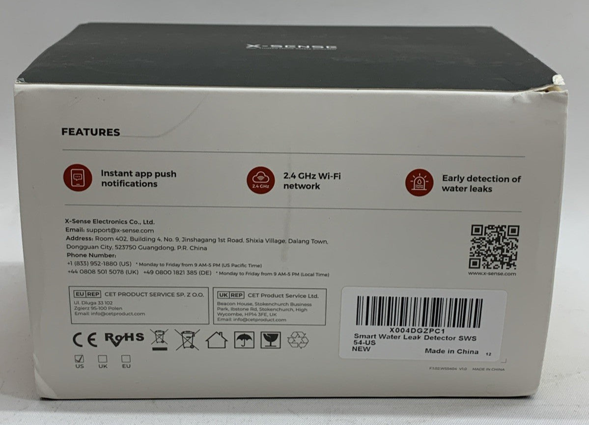 X-Sense Wi-Fi Water Leak Detector, Smart Water Sensor Alarm Water Detector (3)