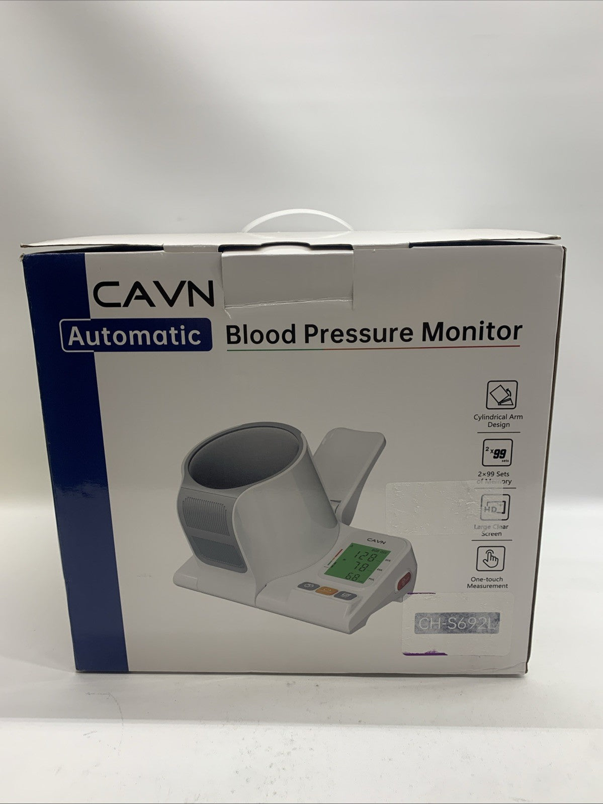 CAVN CH-S692L Automatic Blood Pressure Monitor, One-Touch Barrel-Type Upper Arm
