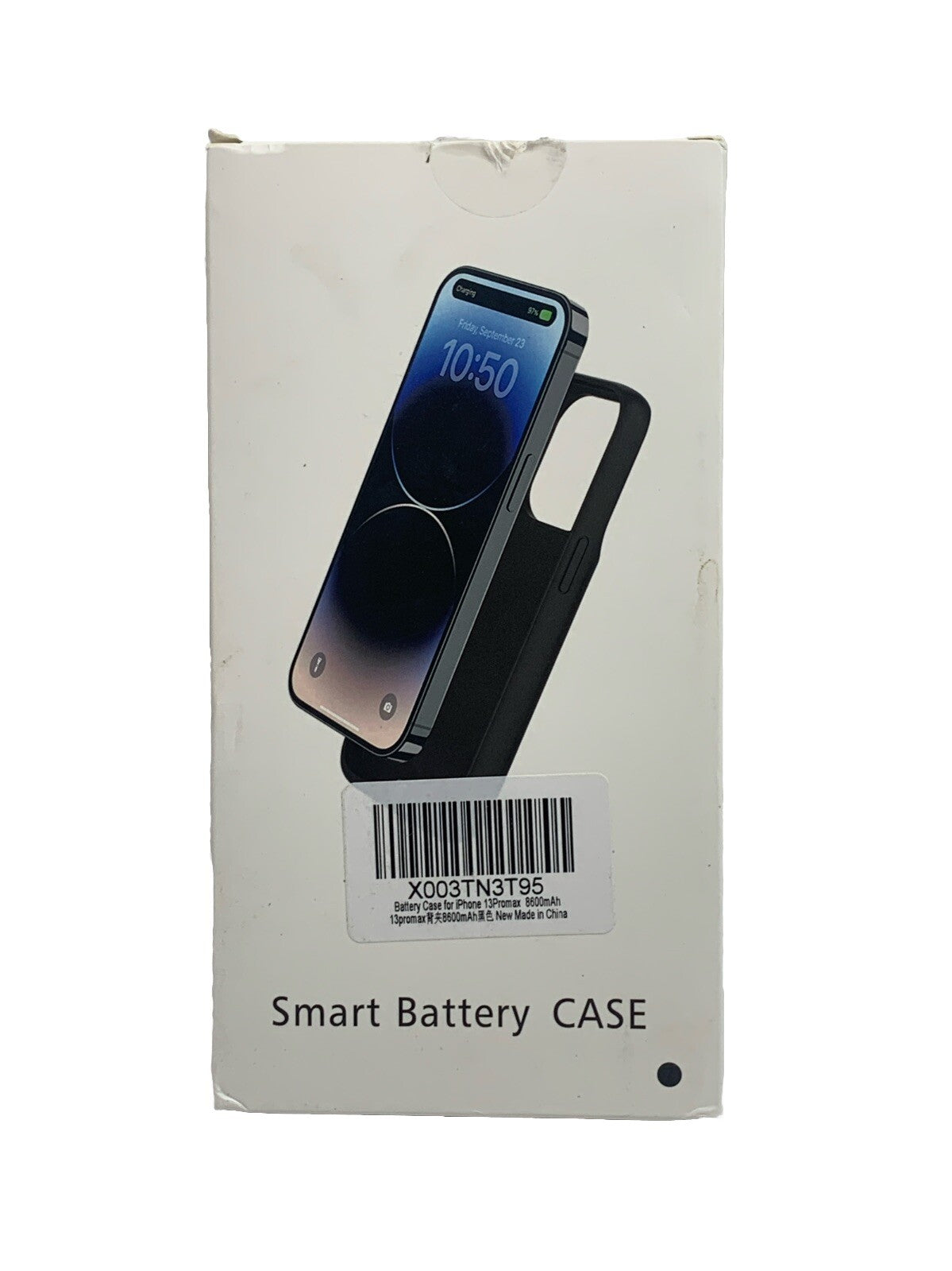 Rechargeable Smart Battery Case/Glass Film/Camera Cover For iPhone 13 Pro Max US