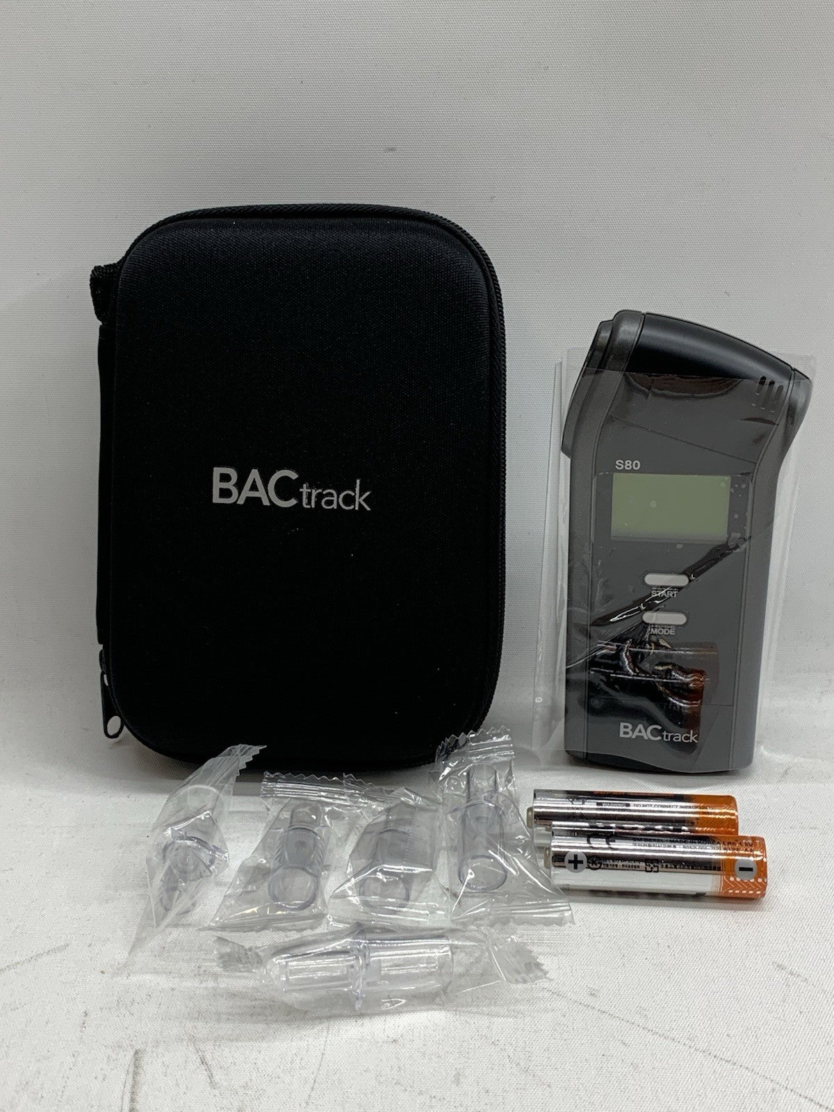 BACTrack S80 Select Digital Breathalyzer Alcohol Tester w/ 5 Mouthpieces & Case