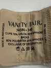 Vanity Fair Beauty Back Strapless Bra 74380 34B Beige Lightly Lined 4-Way Stretc