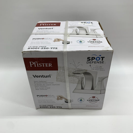 Pfister Venturi LF-048-VNGS Center Set 2-Handle Bathroom Faucet Brushed Nickle