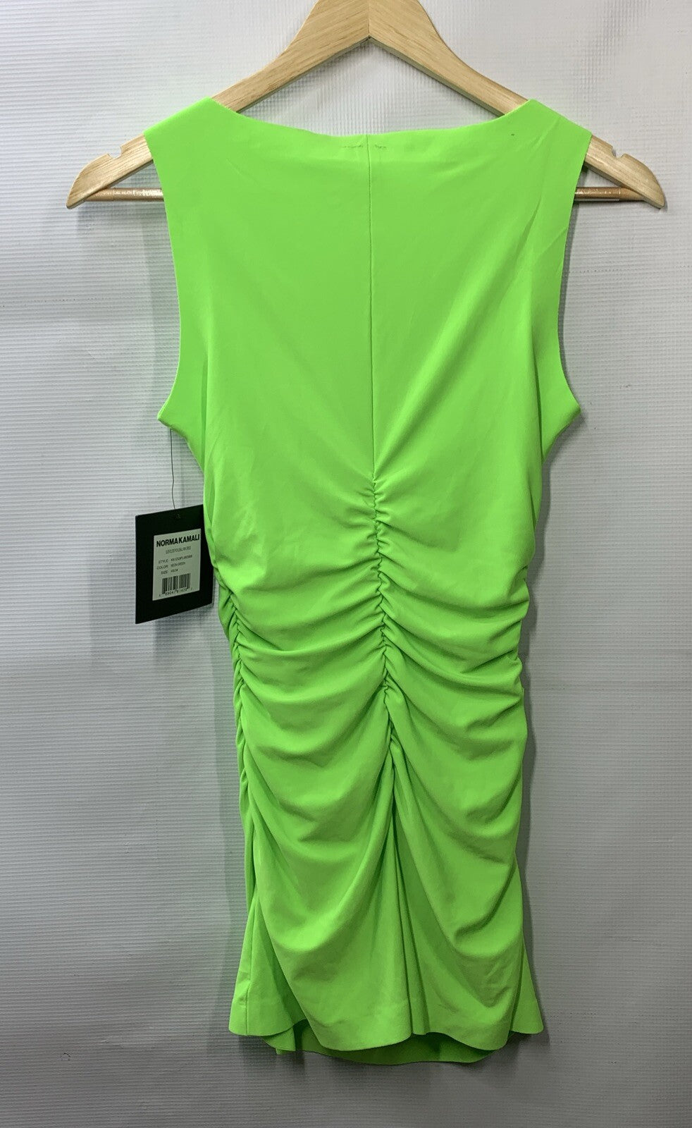 Norma Kamali Women's Sleeveless Pickleball Mini Dress Neon Green Size XS/3-4