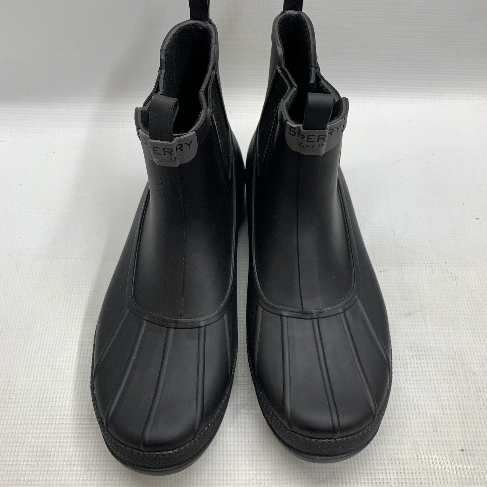 Sperry Top-Sider Mens Cold Bay Black/Grey Rubber Chelsea Boots Size 10.5 Slip-on