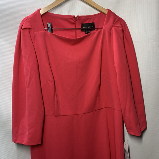 DONNA MORGAN Women's Stretch Formal Evening Casual Dress 3/4 Sleeve Size 14